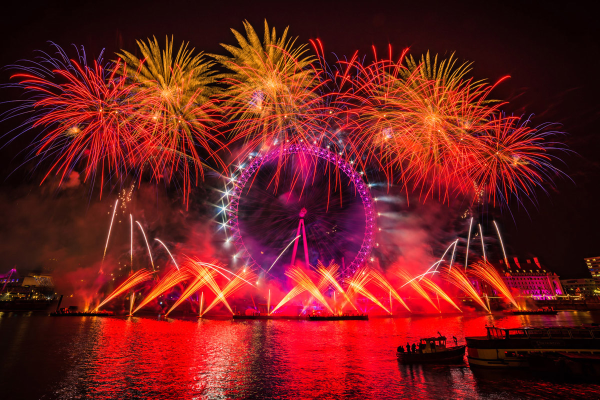 New Years Eve at The London Eye 2004 to 2019